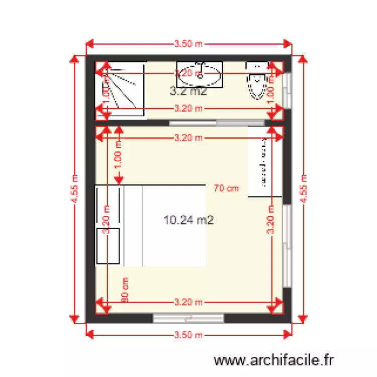 CHALET 1 CH 5. Plan de 