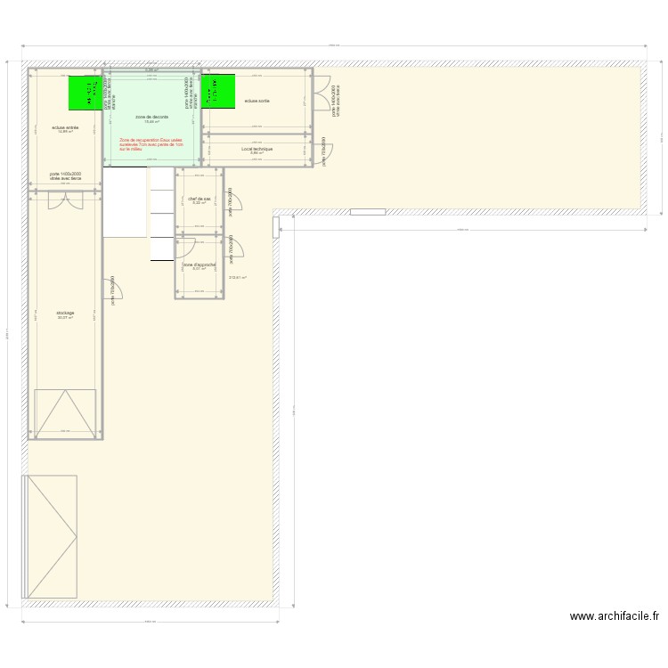 batiment LYON rampe. Plan de 9 pièces et 394 m2