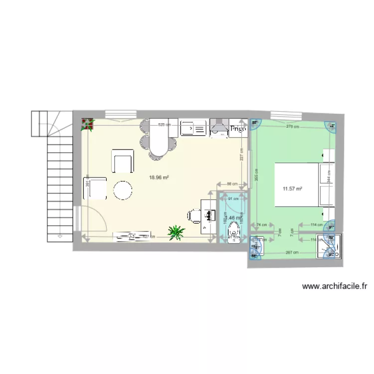 appart 1er étage gauche b. Plan de appart 1er étage gauche b. Plan de