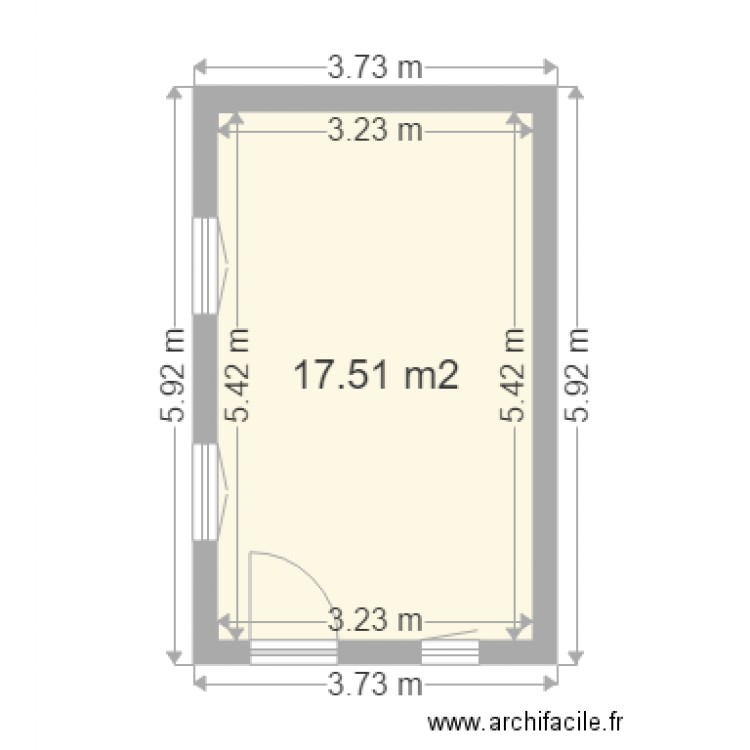 PROJET 1 M BRUNET G VACHER. Plan de 0 pièce et 0 m2