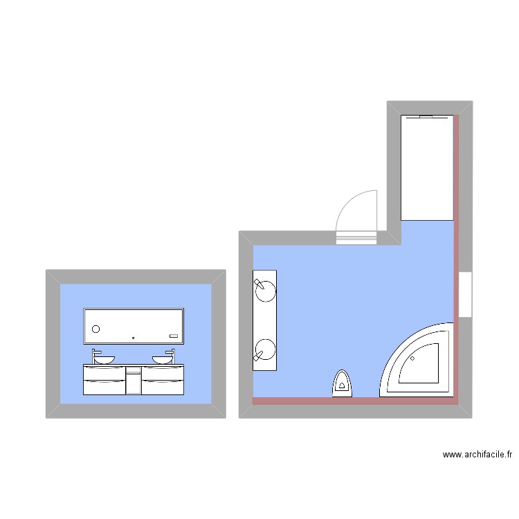 Michael Ramet. Plan de 2 pièces et 21 m2