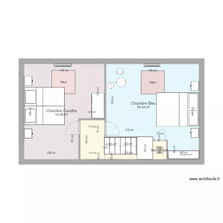 Etage annexe avec meubles et lits rapprochés salon sans cote . Plan de Etage annexe avec meubles et lits rapprochés salon sans cote . Plan de