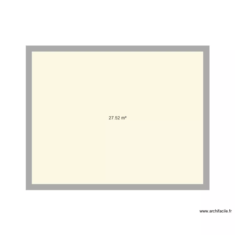 CABANE. Plan de 