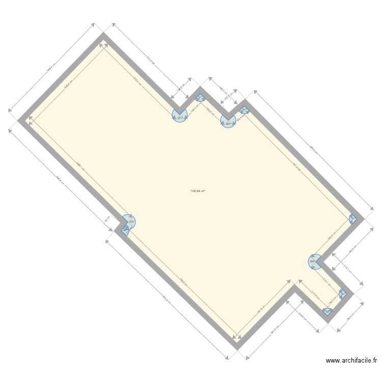 Oasiscadastre1. Plan de 1 pièce et 107 m2