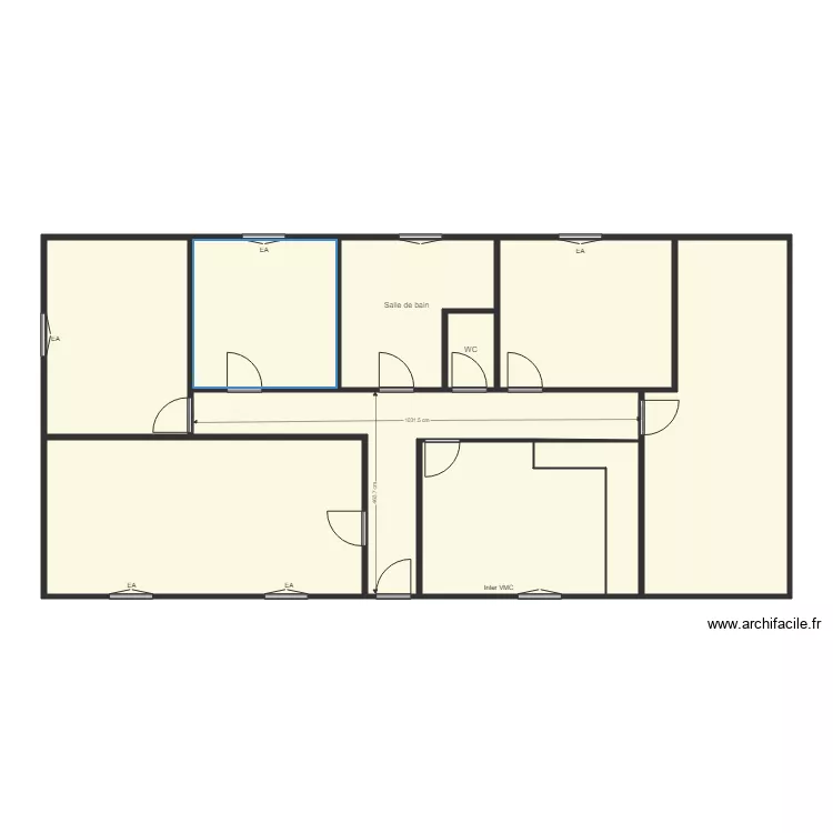 CRETON les touches. Plan de 