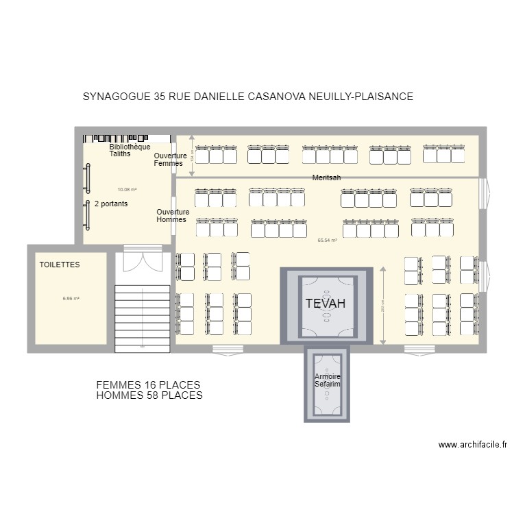 SYNAGOGUE. Plan de 0 pièce et 0 m2