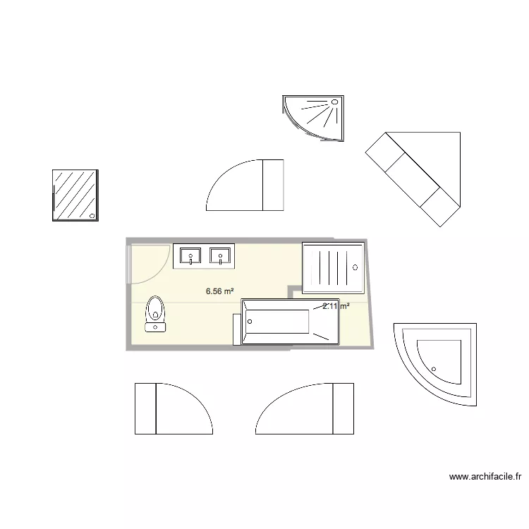 SDB haut villetrun 1. Plan de 