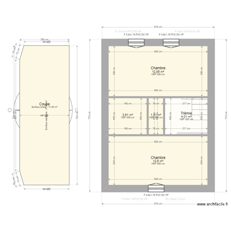 ML23010048 RÉSIDENCE LE CASTERAS villa 5. Plan de 7 pièces et 69 m2