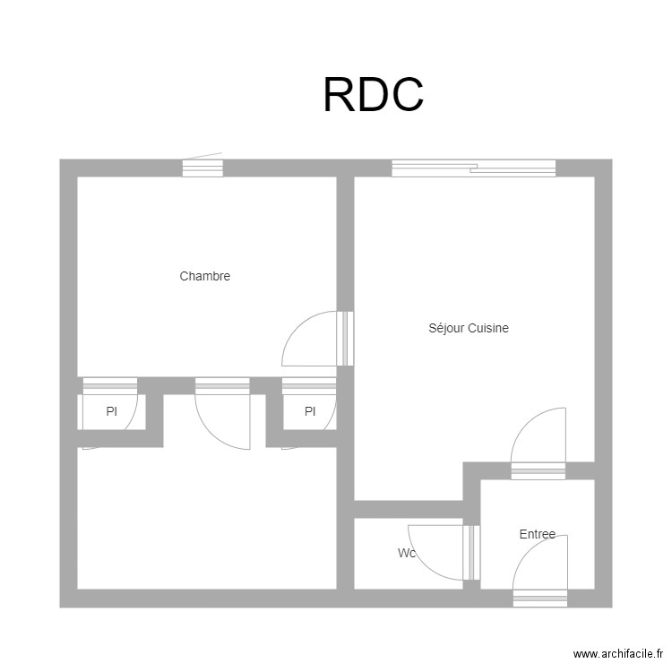 350601037. Plan de 7 pièces et 41 m2