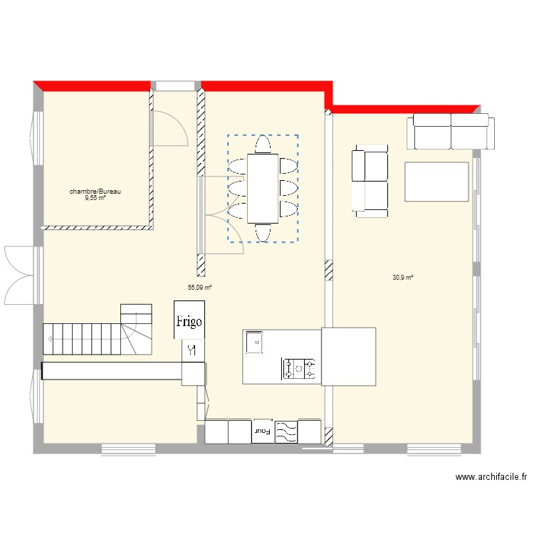 maison meuble. Plan de 0 pièce et 0 m2