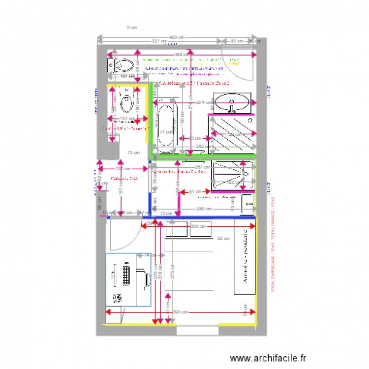 salles de bains 3. Plan de 0 pièce et 0 m2