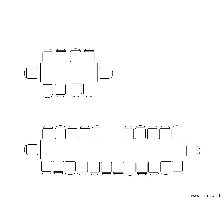 Plan de table. Plan de 0 pièce et 0 m2