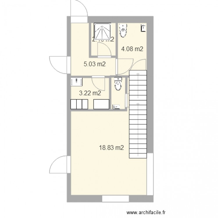 rdc proposition 6. Plan de 0 pièce et 0 m2