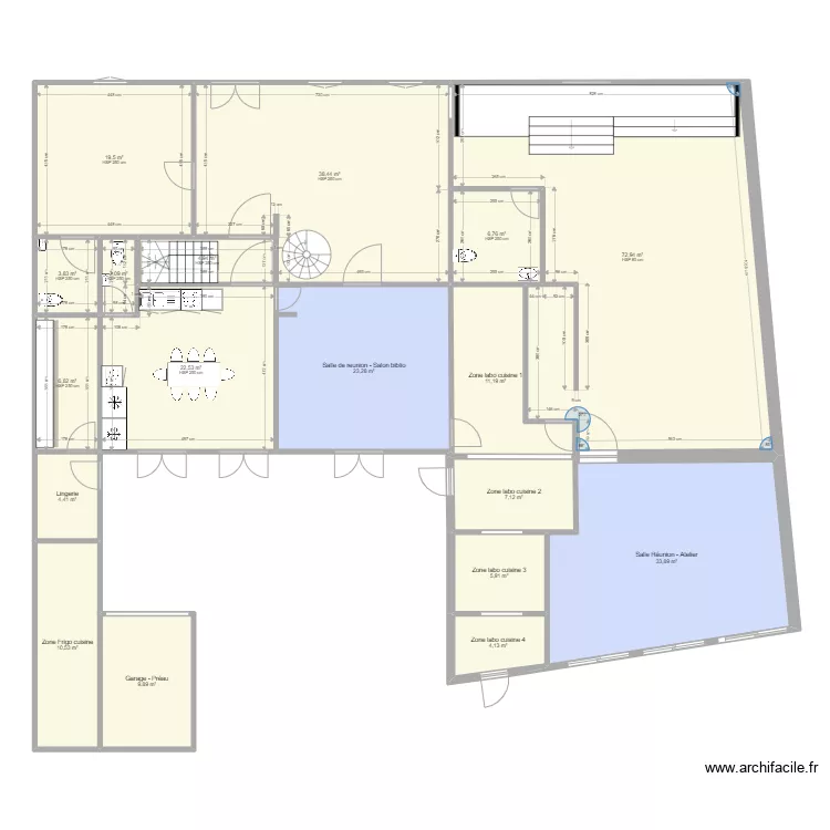 GOULE BENEZE RDC new agenecement. Plan de 