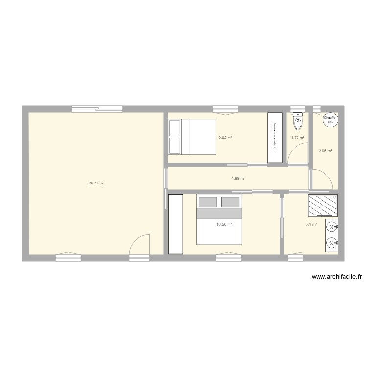 Maison A. Plan de 0 pièce et 0 m2