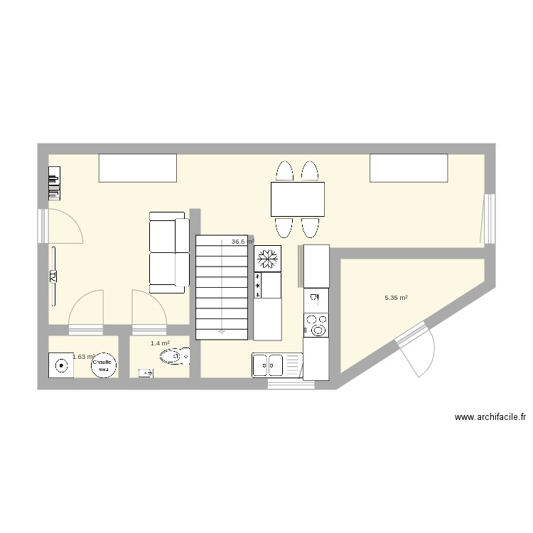 Maison RDC. Plan de 0 pièce et 0 m2