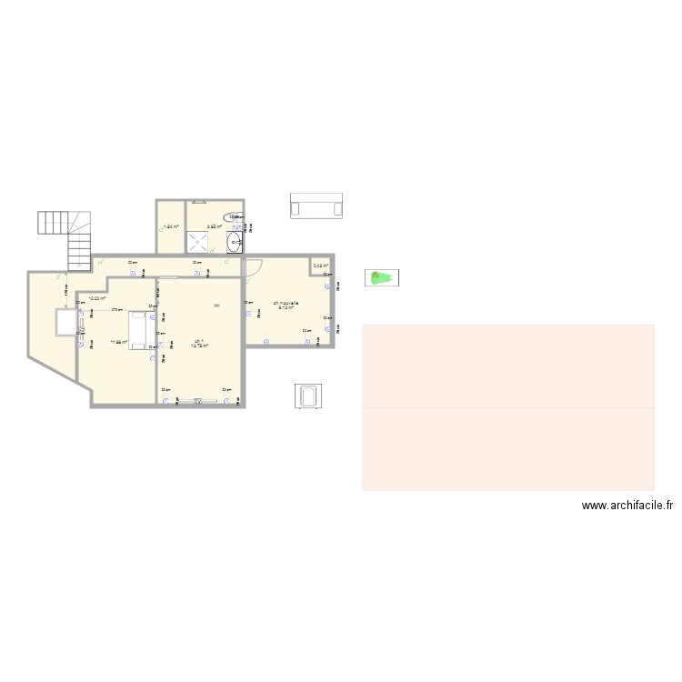 chambre enfant  et bureau devis 2. Plan de 0 pièce et 0 m2