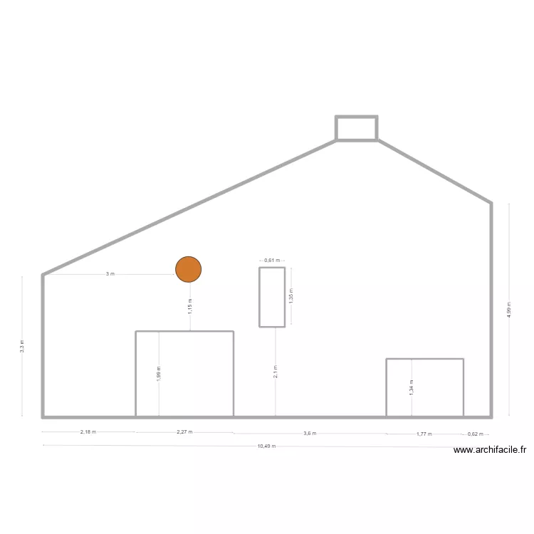 DP4 Fa&ccedil;ade Ouest Avant, Loquet 04_2023. Plan de 