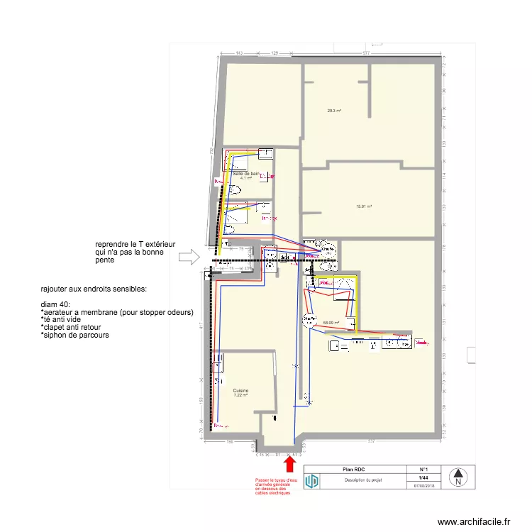 Colbert plomberie. Plan de Colbert plomberie. Plan de