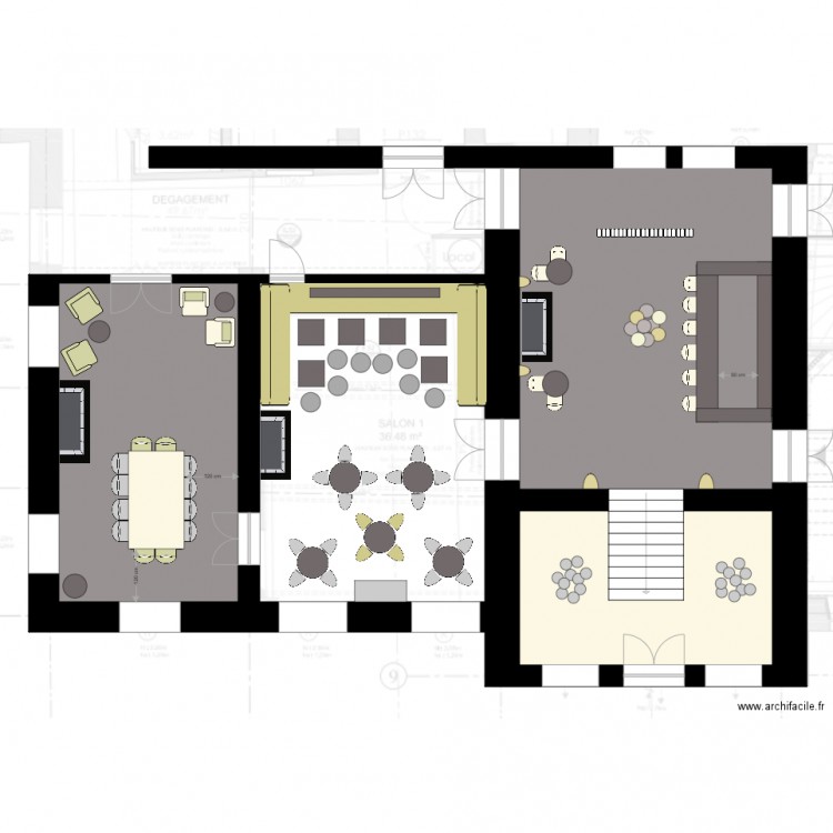 Bar Lounge  no billard Château. Plan de 0 pièce et 0 m2