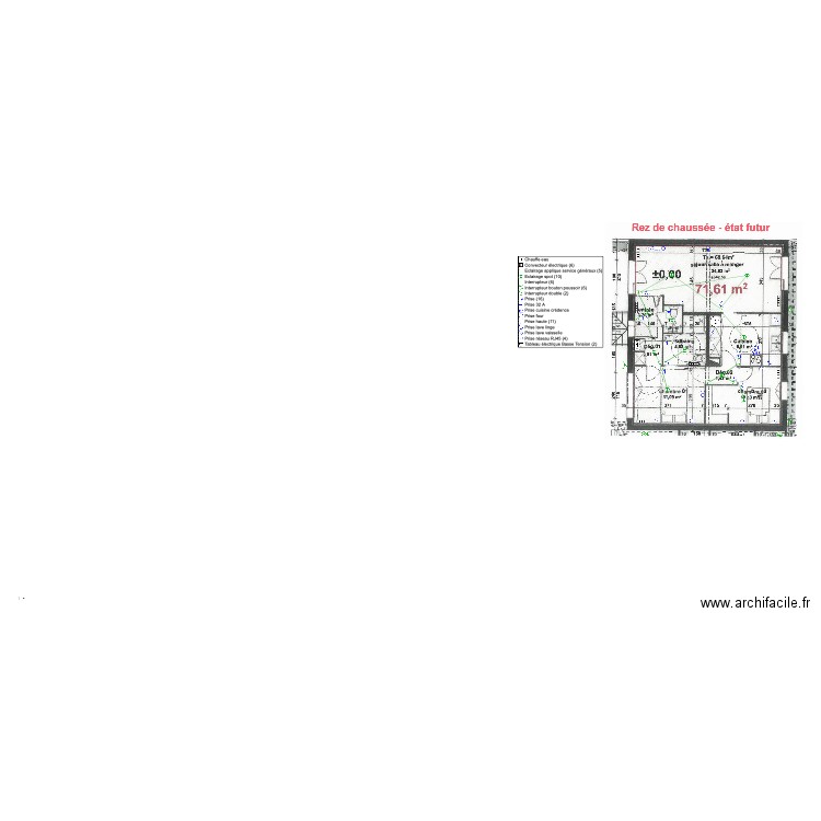 Claye Souilly RDC. Plan de 0 pièce et 0 m2