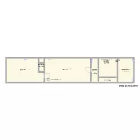 plan architectural &eacute;tage