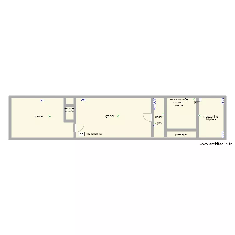 plan architectural étage. Plan de plan architectural étage. Plan de