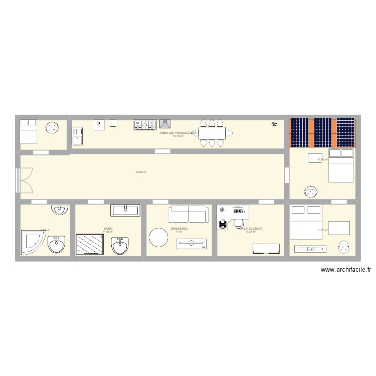 AREA DE PRODUCCION. Plan de 0 pièce et 0 m2
