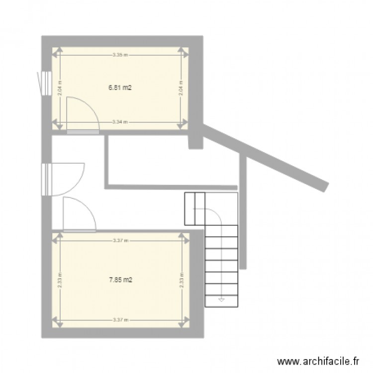 partie à ouvrir. Plan de 0 pièce et 0 m2