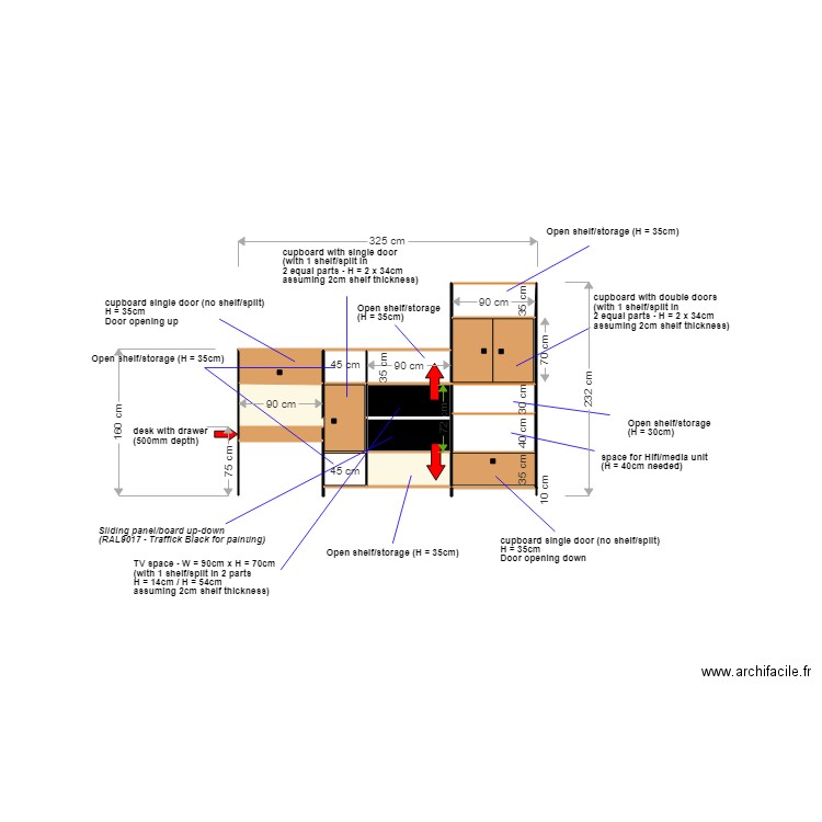 BookcaseFinalVersion. Plan de 0 pièce et 0 m2