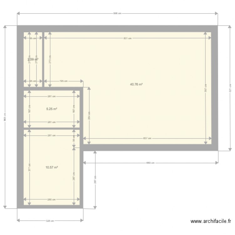 maureau etage . Plan de 0 pièce et 0 m2