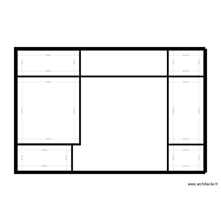 michel chalet 80 etage. Plan de 