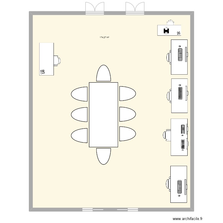 lfm radio. Plan de 1 pièce et 174 m2