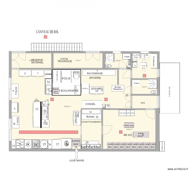 CUISINE RAD V6. Plan de 0 pièce et 0 m2