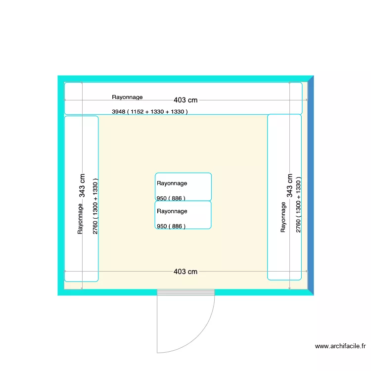 Patisserie SAint Jacques . Plan de 