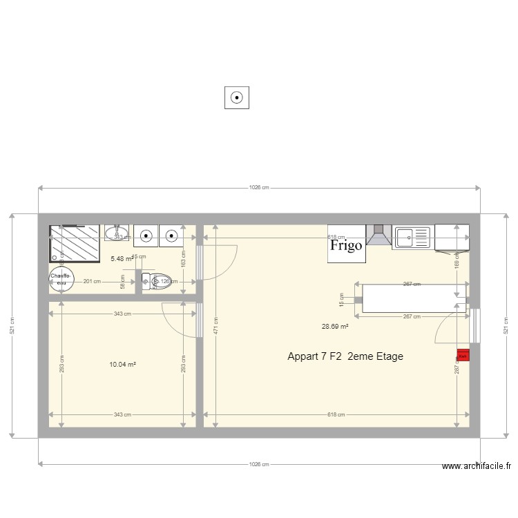 pierre de bresse Le moulin Appart 7 F2 2eme Etage. Plan de 0 pièce et 0 m2