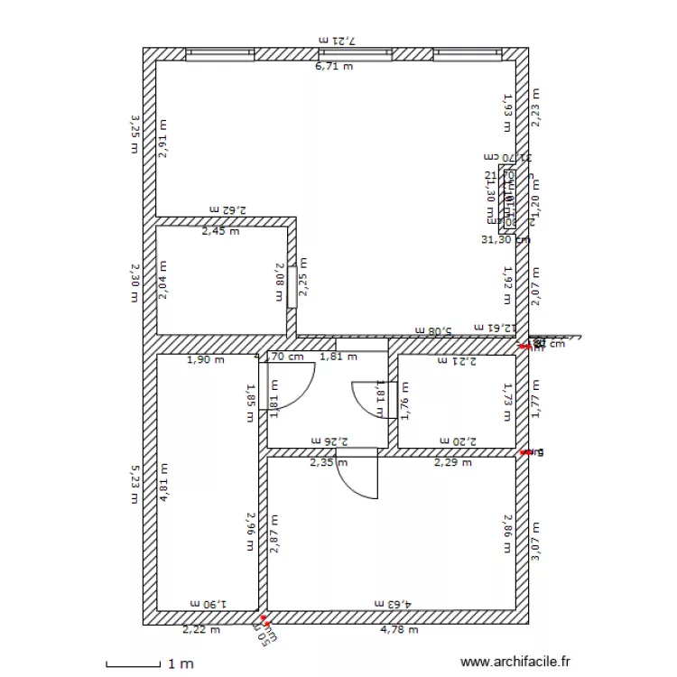 Malibran suite. Plan de 