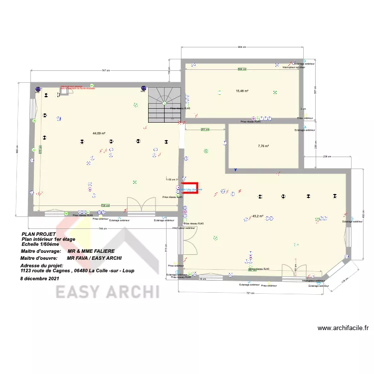Plan Falière rez de chaussée. Plan de Plan Falière rez de chaussée. Plan de