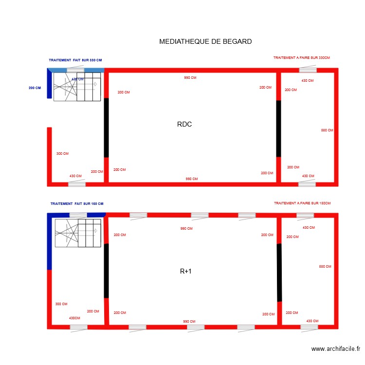 MEDIATHEQUE BEGARD 3. Plan de 0 pièce et 0 m2