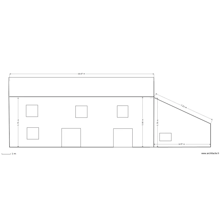 FACADE SUDE3. Plan de 