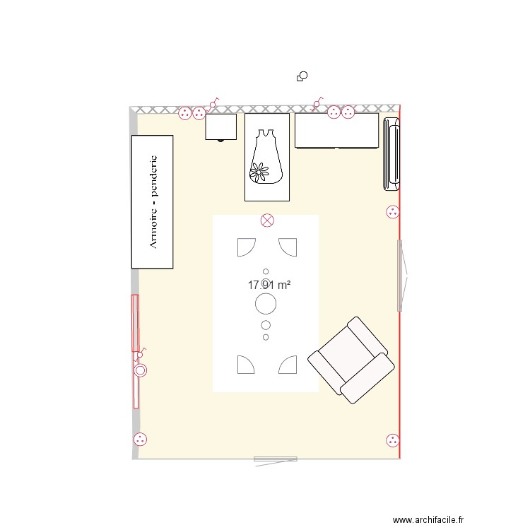 elec chambre1 yes. Plan de 0 pièce et 0 m2