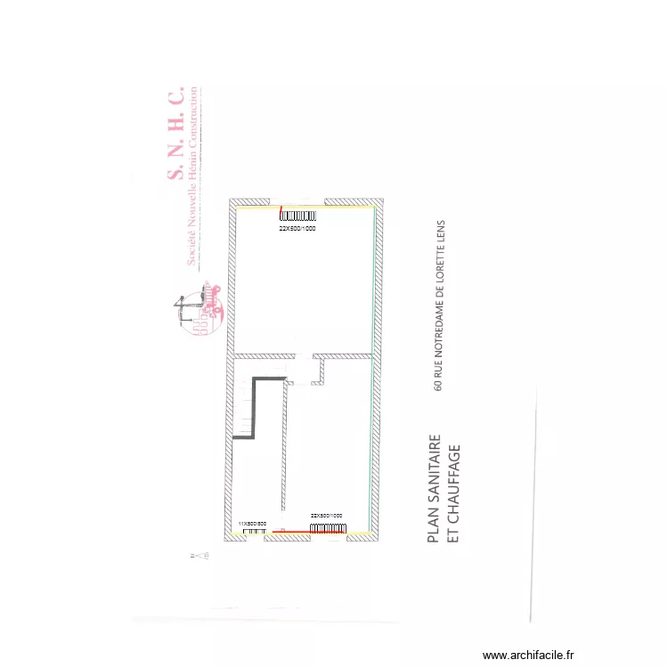 60 NOTRE DAME LENS R 1. Plan de 