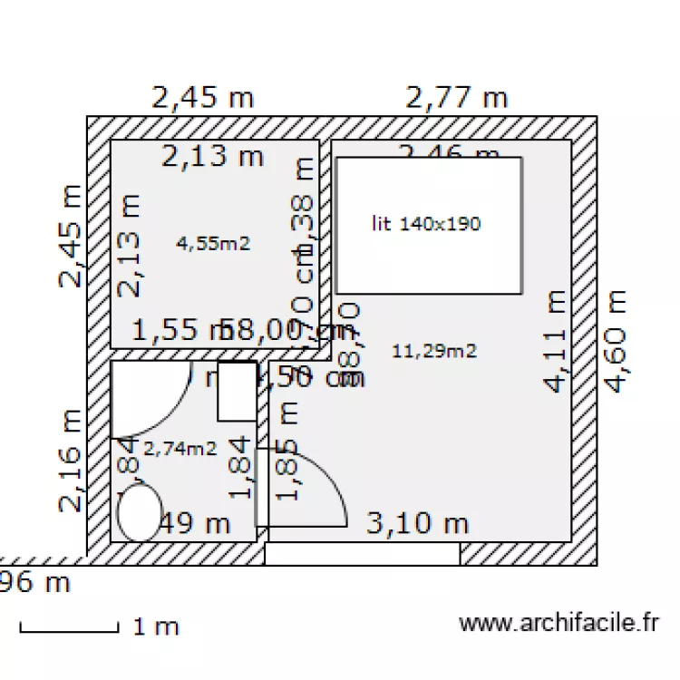 bungalow 2. Plan de 