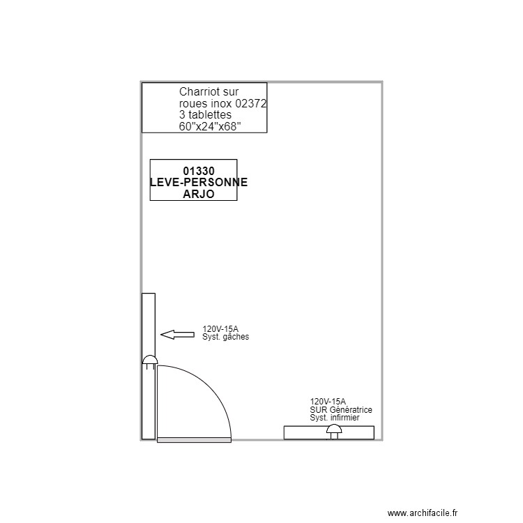 122 Entrepot Equip Med. Plan de 0 pièce et 0 m2