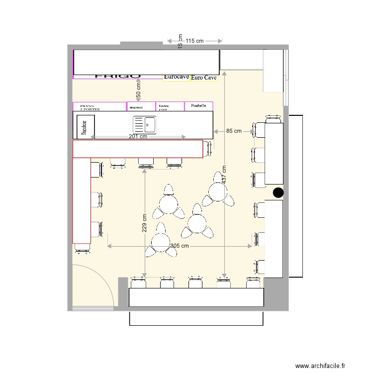 COMPTOIR v8. Plan de 0 pièce et 0 m2