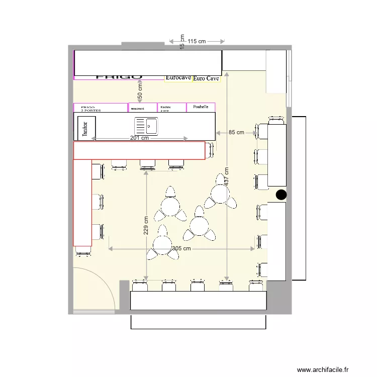 COMPTOIR v8. Plan de 