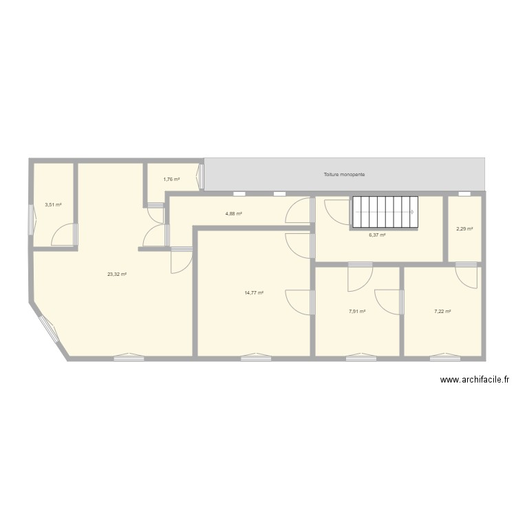 Immeuble Mont à Leux Wattrelos 1er étage. Plan de 0 pièce et 0 m2