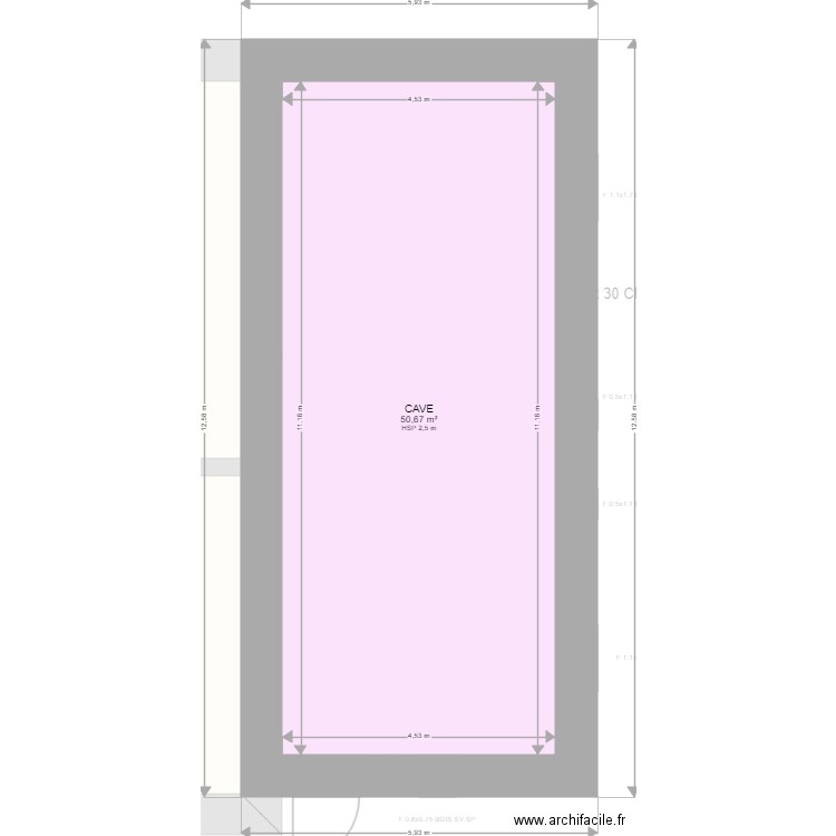 GAYRAUD. Plan de 11 pièces et 294 m2