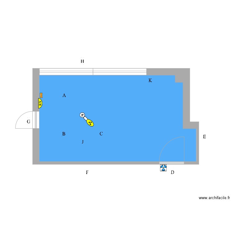 Cabinet 3 de la SCM dentaire de l AA. Plan de 0 pièce et 0 m2