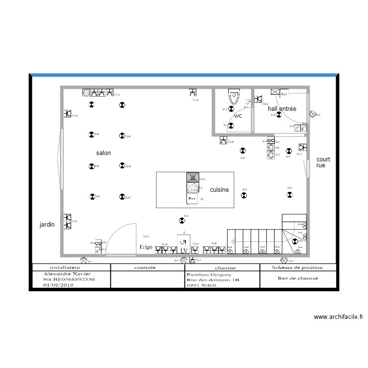 titre. Plan de 0 pièce et 0 m2